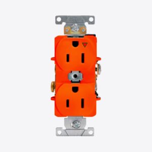 TOMA DOBLE EMPOTRABLE G/INDUSTRIAL TIERRA AISLADA LEVITON 2X15A L/T 125V
