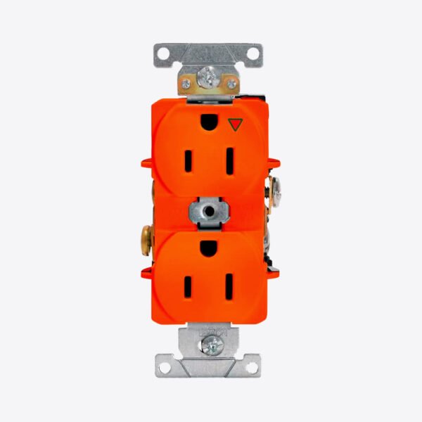 TOMA DOBLE EMPOTRABLE G/INDUSTRIAL TIERRA AISLADA LEVITON 2X15A L/T 125V