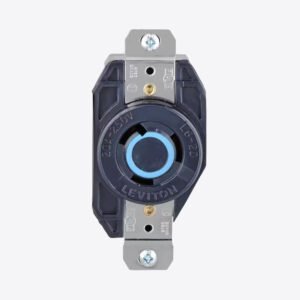 TOMA EMPOTRAR 2X20A 250V L6 C/SEGURO 2320 LEVITON