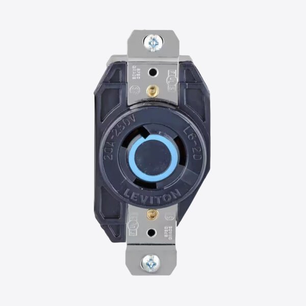 TOMA EMPOTRAR 2X20A 250V L6 C/SEGURO 2320 LEVITON
