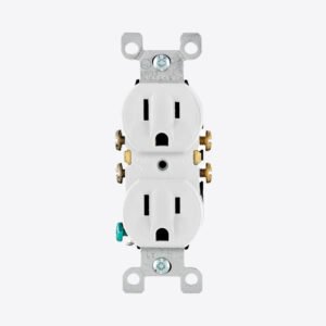 TOMA DOBLE EMPOTRABLE L/T 15A 125V BLANCO 5320-WCP LEVITON