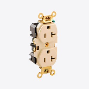TOMA DOBLE EMP L/T INDUSTRIAL 20A 125V MARFIL 5362-I LEVITON