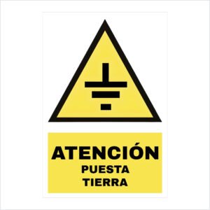 SEÑAL DE VINIL DE POZO A TIERRA