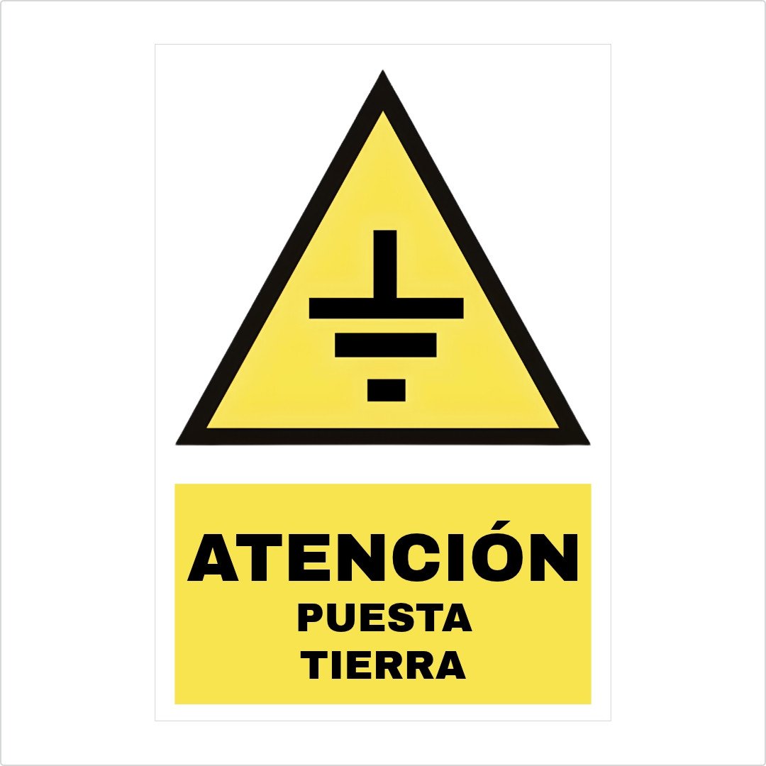 SEÑAL DE VINIL DE POZO A TIERRA