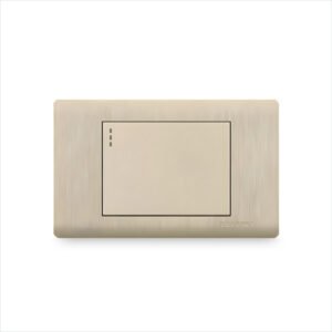 INTERRUPTOR CONMUTADO SIMPLE C/DADO ANCHO EMPOTRAR DORADO