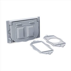 PLACA SIMPLE HERMETICA DECORA HORIZONTAL ALUMINIO