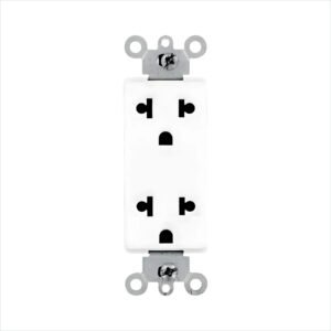 TOMA DOBLE EMPOTRABLE DECORA UNIVERSAL 2X15 L7 150V O 16A L/T 250V BLANCO