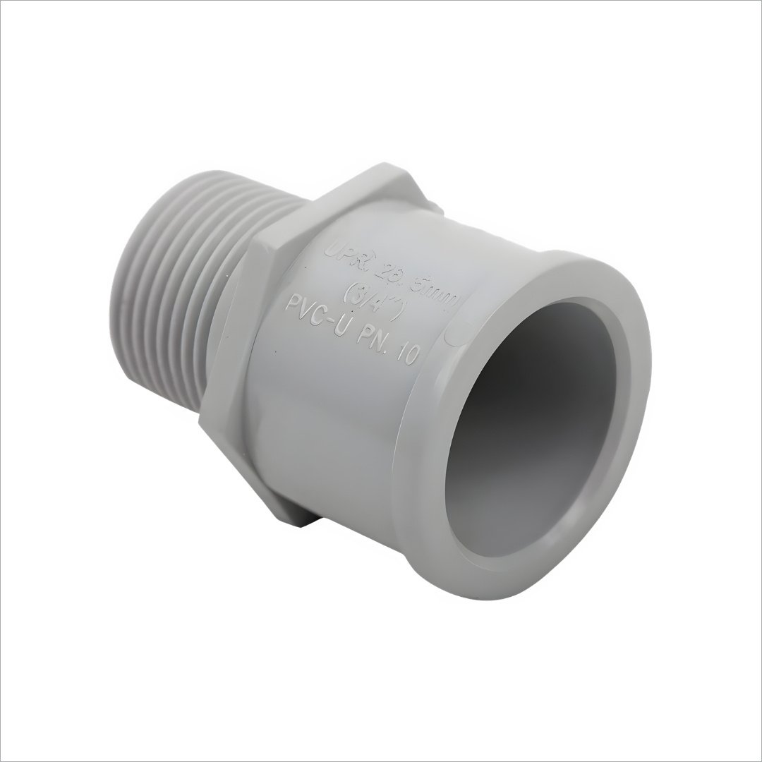 ADAPTADOR MACHO DE PVC