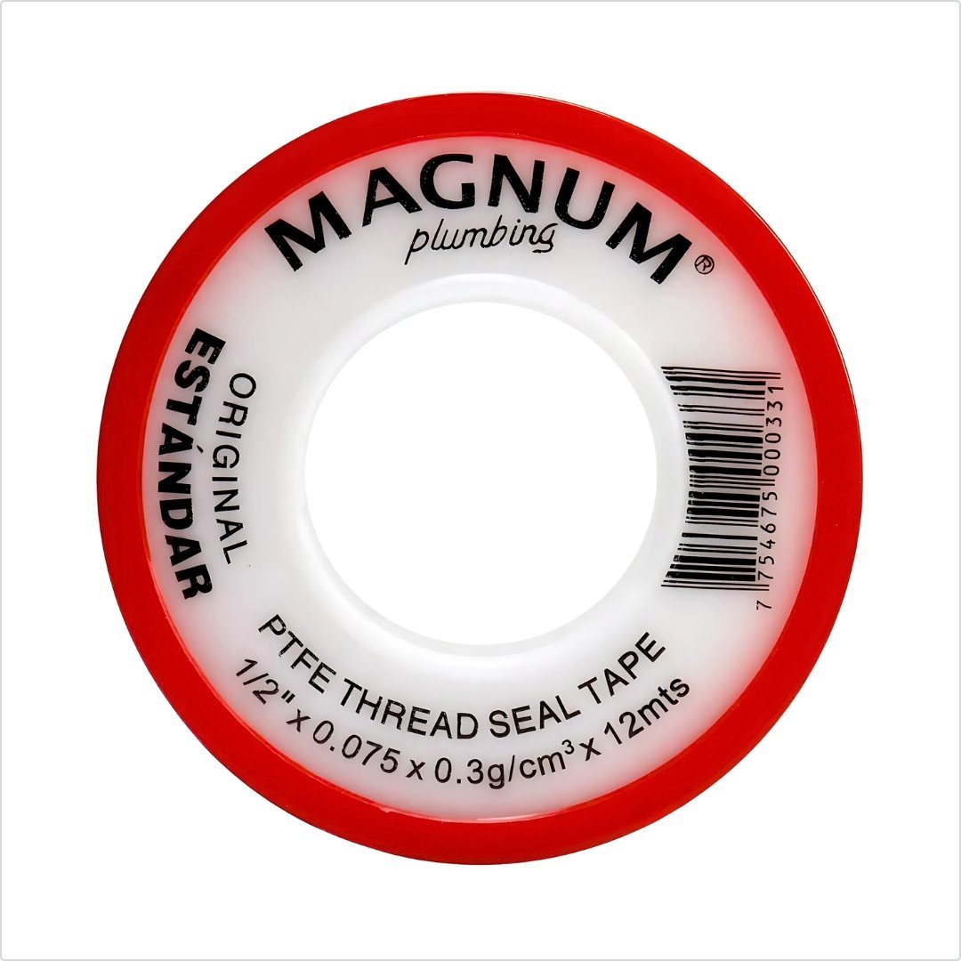 CINTA TEFLON ROJO 1/2" x 12 MTS