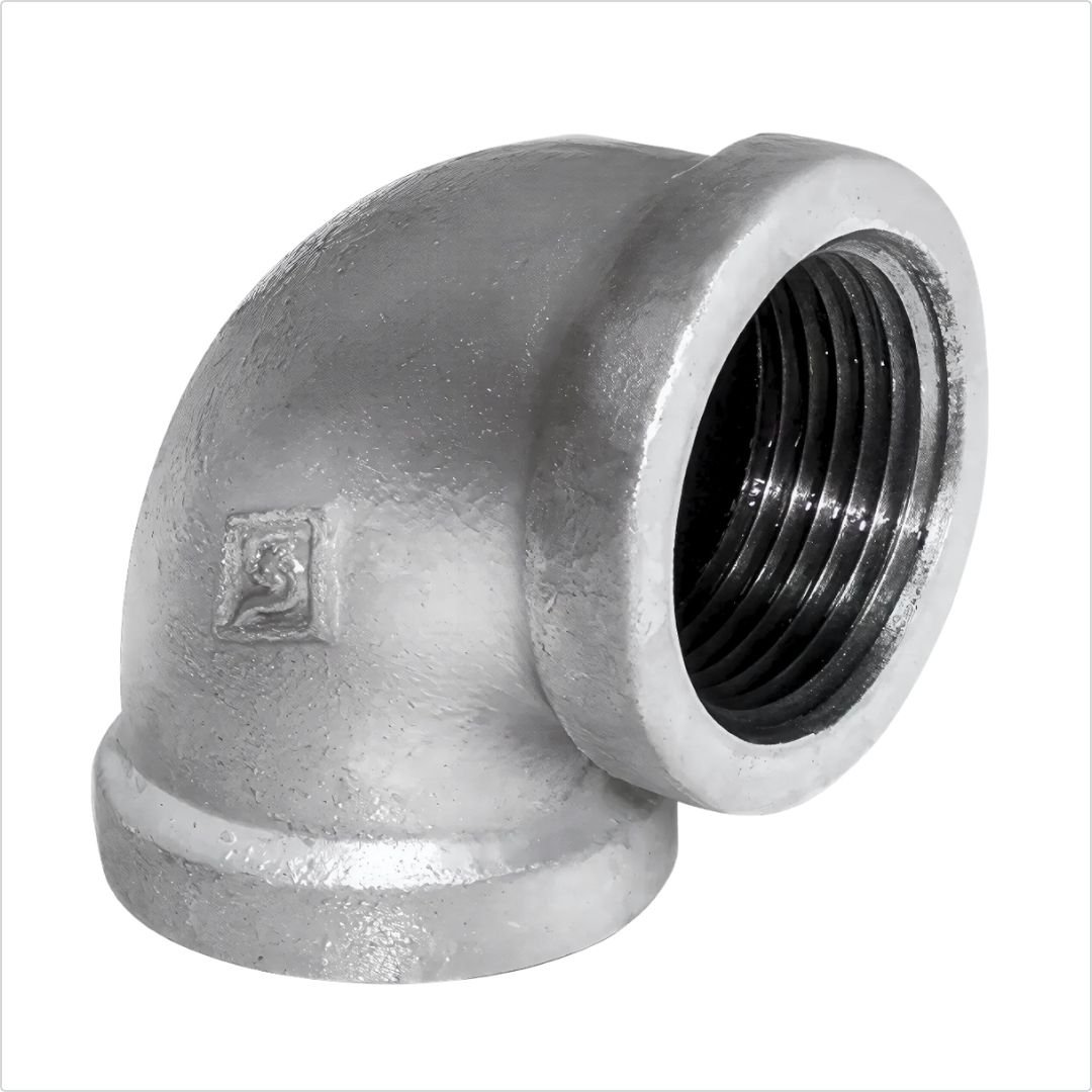 CODO DE FIERRO GALVANIZADO 1/2" x 90°