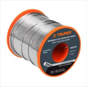 SOLDADURA CON NÚCLEO RESINA 60/40 PARA ELECTRÓNICA 450G