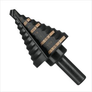 BROCA ESCALONADA ÓXIDO NEGRO 10 ESCALONES 1/4" A 1 3/8"