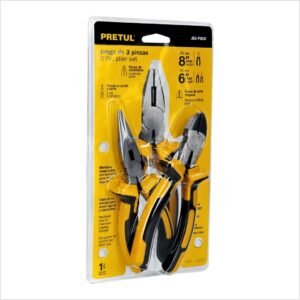 JUEGO DE PINZAS 3 PIEZAS MANGO COMFORT GRIP
