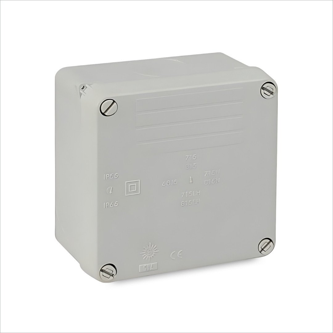 CAJA DE PASE SIN CONOS GRIS